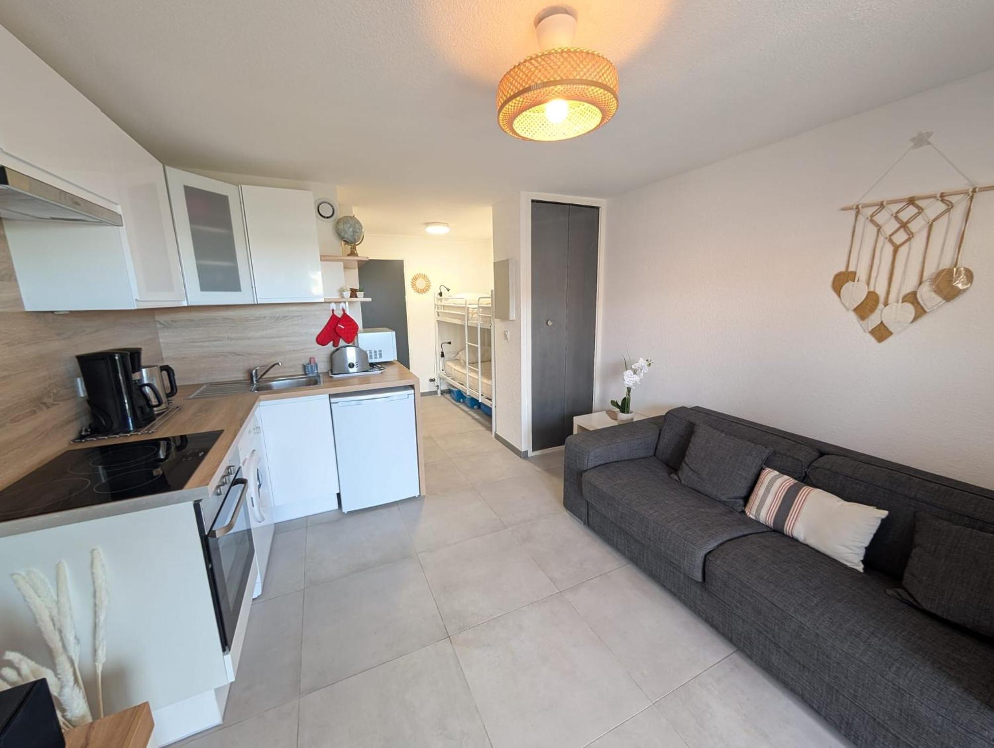 Studio Cabine 4 Personnes Cap D'Adge Agde Exterior foto